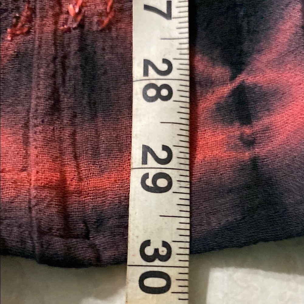 Women’s Red and Purple Casual Button Down Shirt - Picture 14 of 14